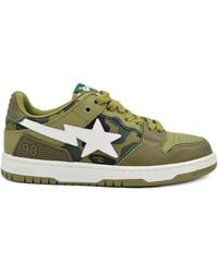 A Bathing Ape - Sk8 Sta "olive Drab/green Camo" スニーカー - Lyst