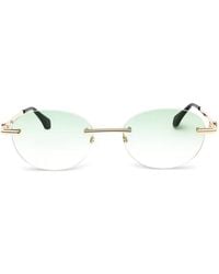 Palm Angels - Rimless Oval-Frame Sunglasses - Lyst