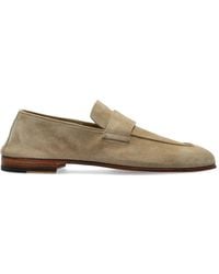 Eleventy - Suede Strap Loafers - Lyst