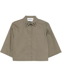 Iceberg - Eyelet Collared Top - Lyst