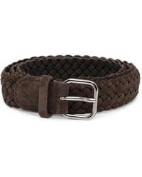 Giorgio Armani - Woven Leather Belt - Lyst