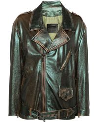 Giorgio Brato - Metallic Leather Jacket - Lyst