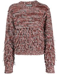DURAZZI MILANO - Fringe-Detail Crew-Neck Sweatshirt - Lyst