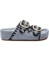 Loeffler Randall - Theo Double-Buckle Sandals - Lyst