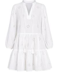 Seafolly - Broderie-Anglaise Mini Dress - Lyst