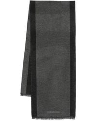 Corneliani - Bufanda de lana con detalle de logo - Lyst