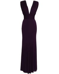 Hervé L. Leroux - Pleated Fishtail Gown - Lyst