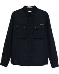 Paolo Pecora - Button-Down Overhemd Met Dubbele Zak - Lyst
