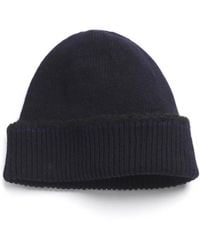 Barrie - Shearling-Trim Cashmere Beanie - Lyst