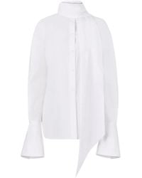 Nina Ricci - Hemd Mit Schleifenkragen - Lyst