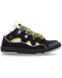 Lanvin - Baskets Curb À Empiècements - Lyst