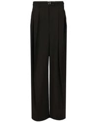 Sportmax - Pantalones De Lana Con Pinzas - Lyst