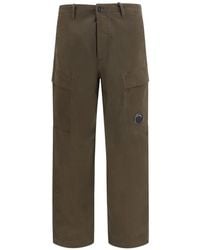 C.P. Company - Stretch-Sateen Lens-Detail Cargo Pants - Lyst
