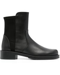 Stuart Weitzman - 5050 Bold Leren Enkellaarzen - Lyst