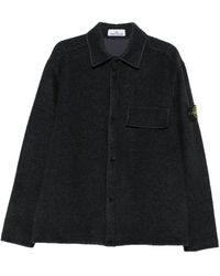 Stone Island - Logo-Patch Overshirt Jacket - Lyst