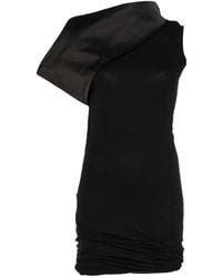Rick Owens - Robe Courte À Col Drapé - Lyst