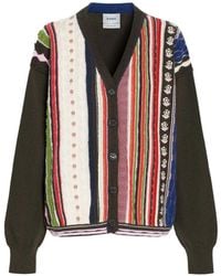 Barrie - Stripe Cashmere Cardigan - Lyst