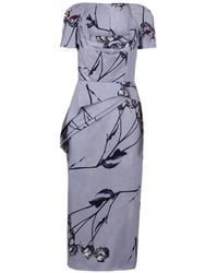 Antonio Marras - Floral-Print Draped-Detail Dress - Lyst