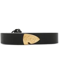 Burberry - Thin Leather B Shield-Gürtel - Lyst