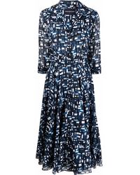 Samantha Sung - Geometric Shirt Dress - Lyst