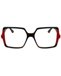 KARL LAGERFELD - Tortoiseshell-Effect Square-Frame Glasses - Lyst