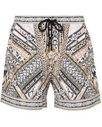 CAMILLA - Mosaic Muse Swim Shorts - Lyst