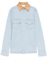 Nanushka - Exposed-Seam Cotton Shirt - Lyst