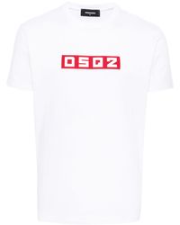 DSquared² - T-shirt Met Logo-applicatie - Lyst