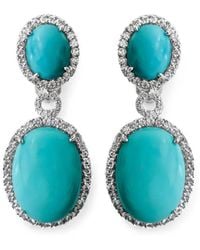 Fantasia by Deserio - Cabachon Cubic Zirconia-Embellished Drop Earrings - Lyst