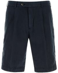 PT Torino - Pleated Bermuda Shorts - Lyst