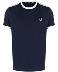 Fred Perry - Ringer Logo-Tape T-Shirt - Lyst