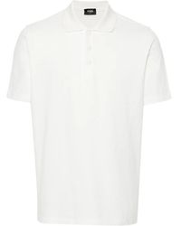 Fendi - Poloshirt Mit Ff-Muster - Lyst