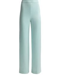 St. John - Kate Satin Trousers - Lyst