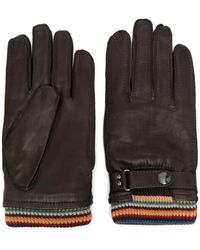 Paul Smith - Big Stripe Cuff Gloves - Lyst