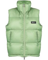 White/space - Padded Zip-Up Gilet - Lyst