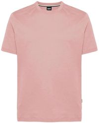 BOSS - Cotton-Jersey T-Shirt With Logo Detail - Lyst