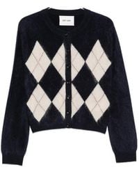 Soft Goat - Argyle Cashmere Cardigan - Lyst