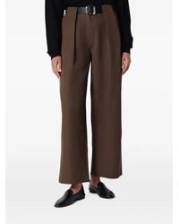 Source Unknown - Matteo Belted Tuck Trousers - Lyst