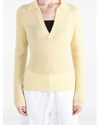 AURALEE - Brushed-Finish Sheer Top - Lyst