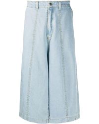 Societe Anonyme Jean ample crop - Bleu