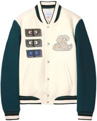 Off-White c/o Virgil Abloh - Cash Wool Varsity Jacket - Lyst