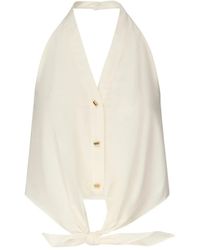MARCIANO BY GUESS - Button-Front Tie-Front Top - Lyst