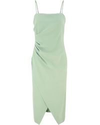 Marella - Vestido midi drapeado - Lyst