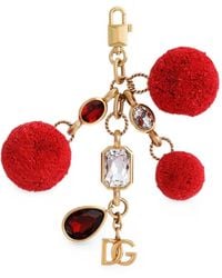 Dolce & Gabbana - Metal Keychain With Charms - Lyst