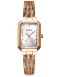 DKNY - Rectangular Mesh 22Mm Watch - Lyst