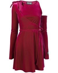 Versace Jeans Couture - Velvet Dress - Lyst