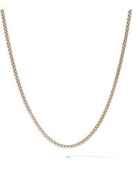 David Yurman - 18Kt Box Chain Necklace - Lyst