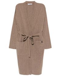 Max Mara - Ribbed Belted Cardigan - Lyst