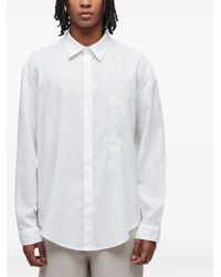 Osklen - Embroidered Linen Shirt - Lyst