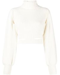 ANDREADAMO - Cropped-Pullover Mit Rollkragen - Lyst